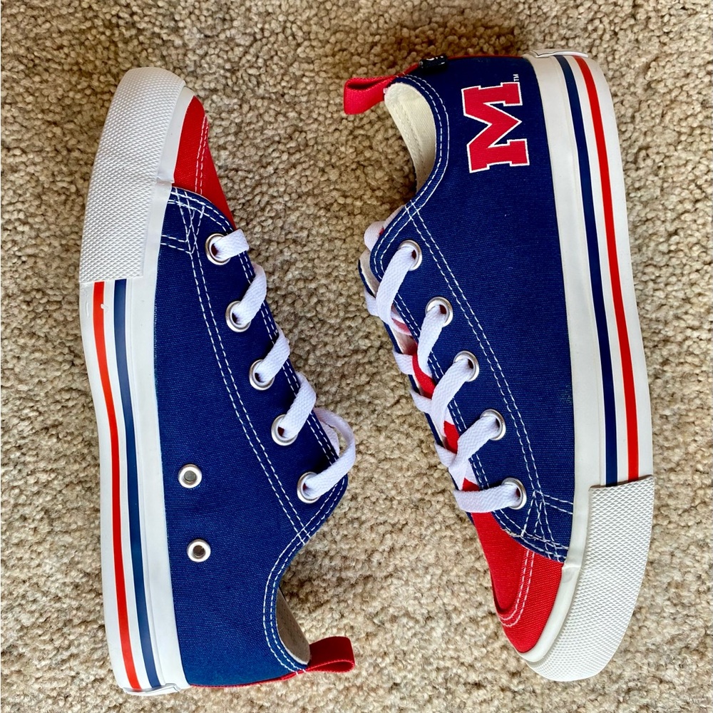 🆕 Ole Miss Rebels SKICKS Tennis Shoes Sneakers - Picture 4 of 11